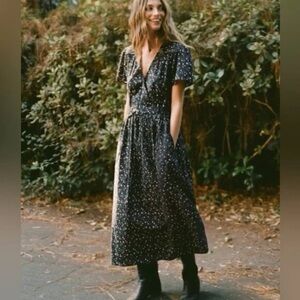 Christy Dawn Noir Tulips Simple Dawn Dress XL